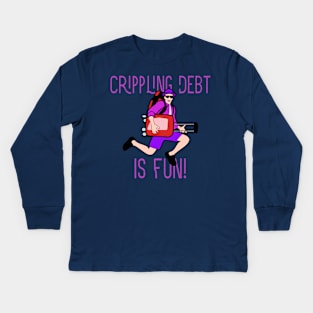 Crippling Debt Kids Long Sleeve T-Shirt